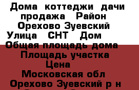 Дома, коттеджи, дачи продажа › Район ­ Орехово-Зуевский › Улица ­ СНТ › Дом ­ 13 › Общая площадь дома ­ 27 › Площадь участка ­ 600 000 › Цена ­ 600 000 - Московская обл., Орехово-Зуевский р-н, Орехово-Зуево г. Недвижимость » Дома, коттеджи, дачи продажа   . Московская обл.